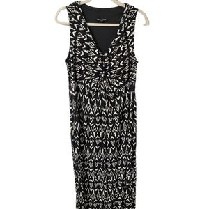Mario Serrani Black and White Maxi Dress